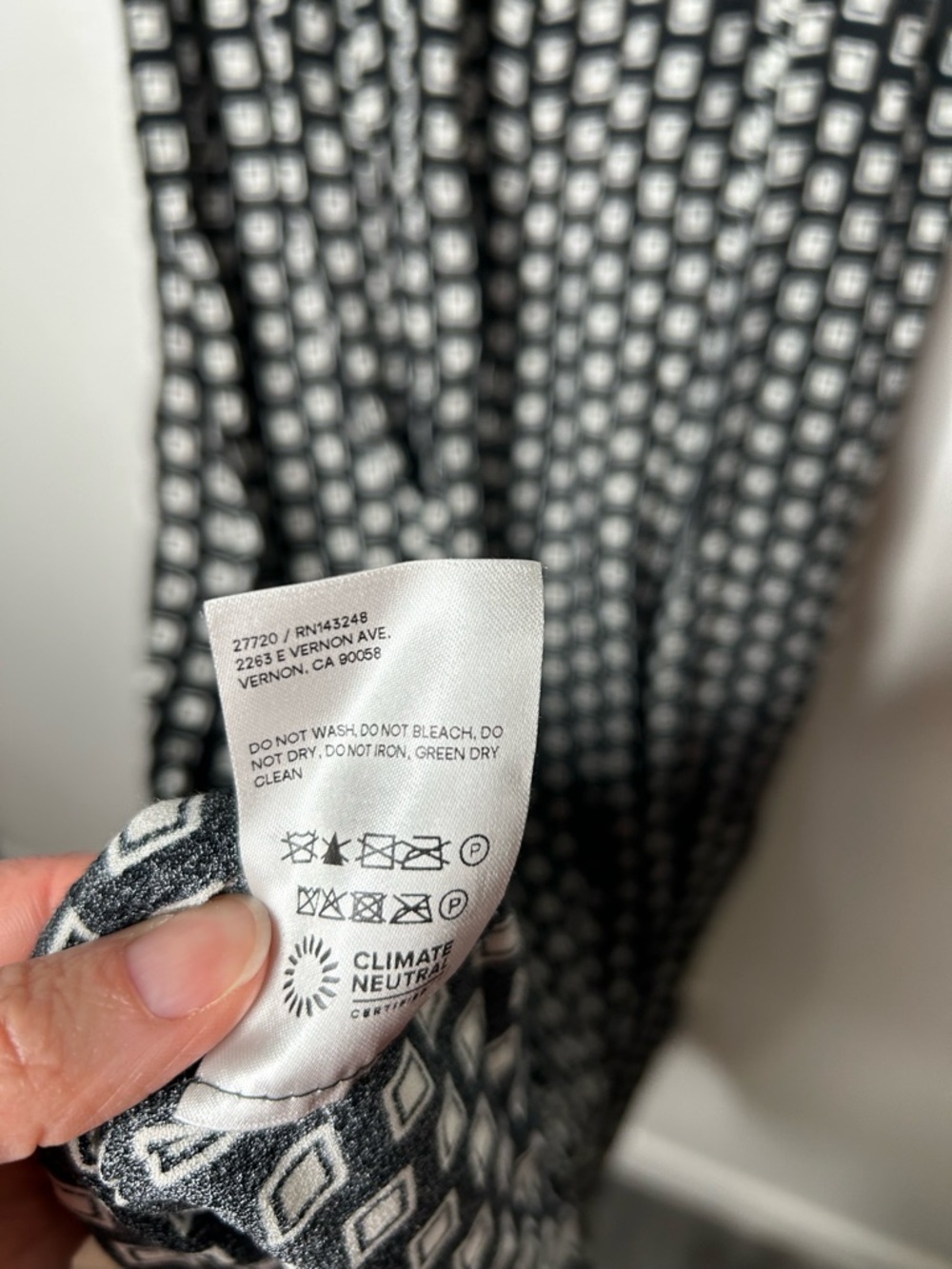 Reformation Liya Black and White Geometric Slip Midi Dress Size 10 Summer Event - Picture 6 of 12